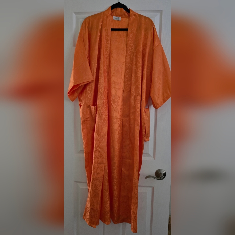 Elegant Orange Women's Robe